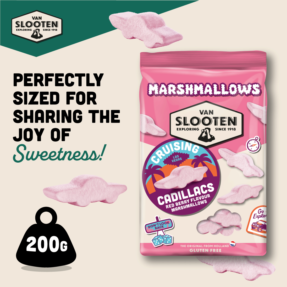 Cruising Cadillacs Marshmallows 250g