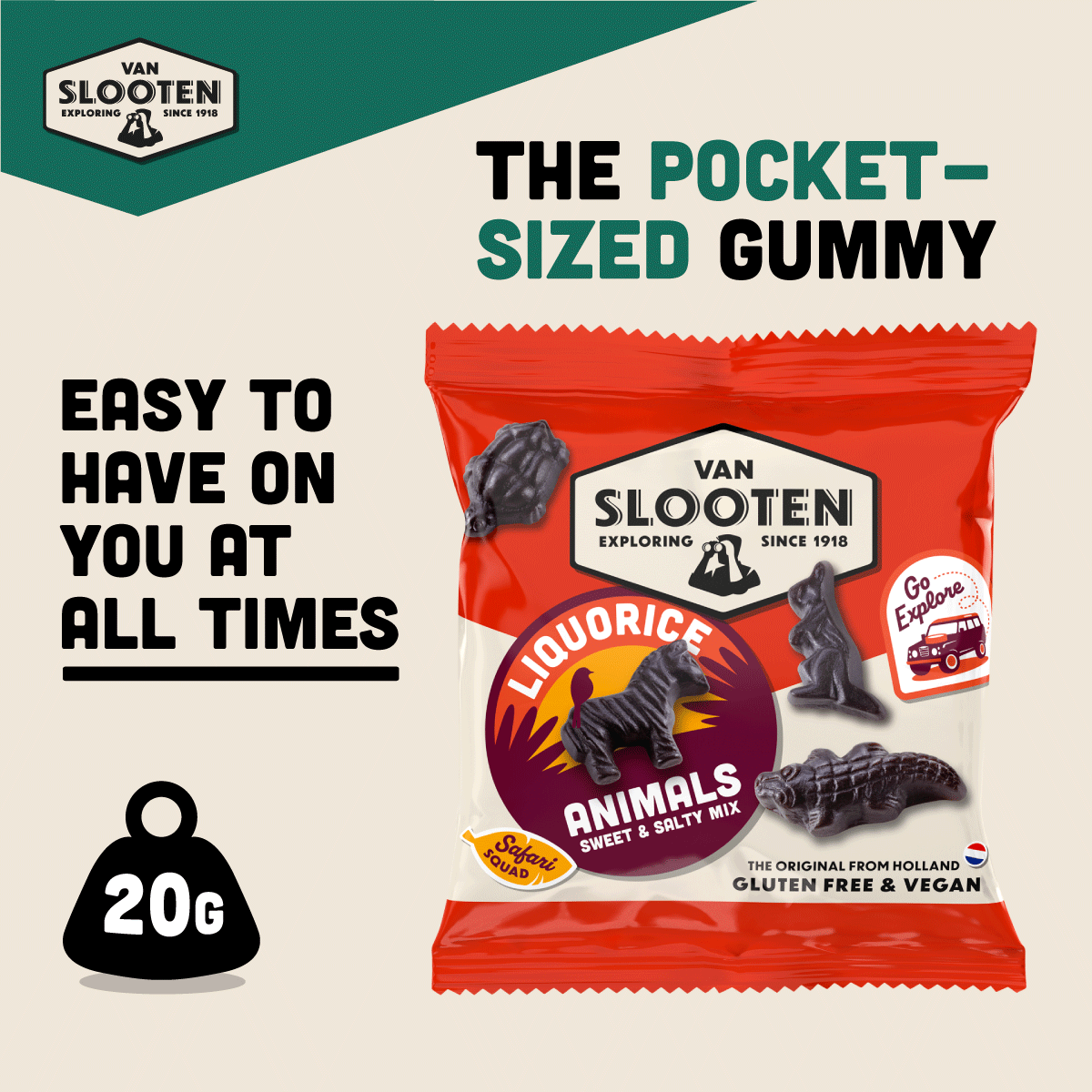 Liquorice Animals Mix of Sweet & Salty 20g