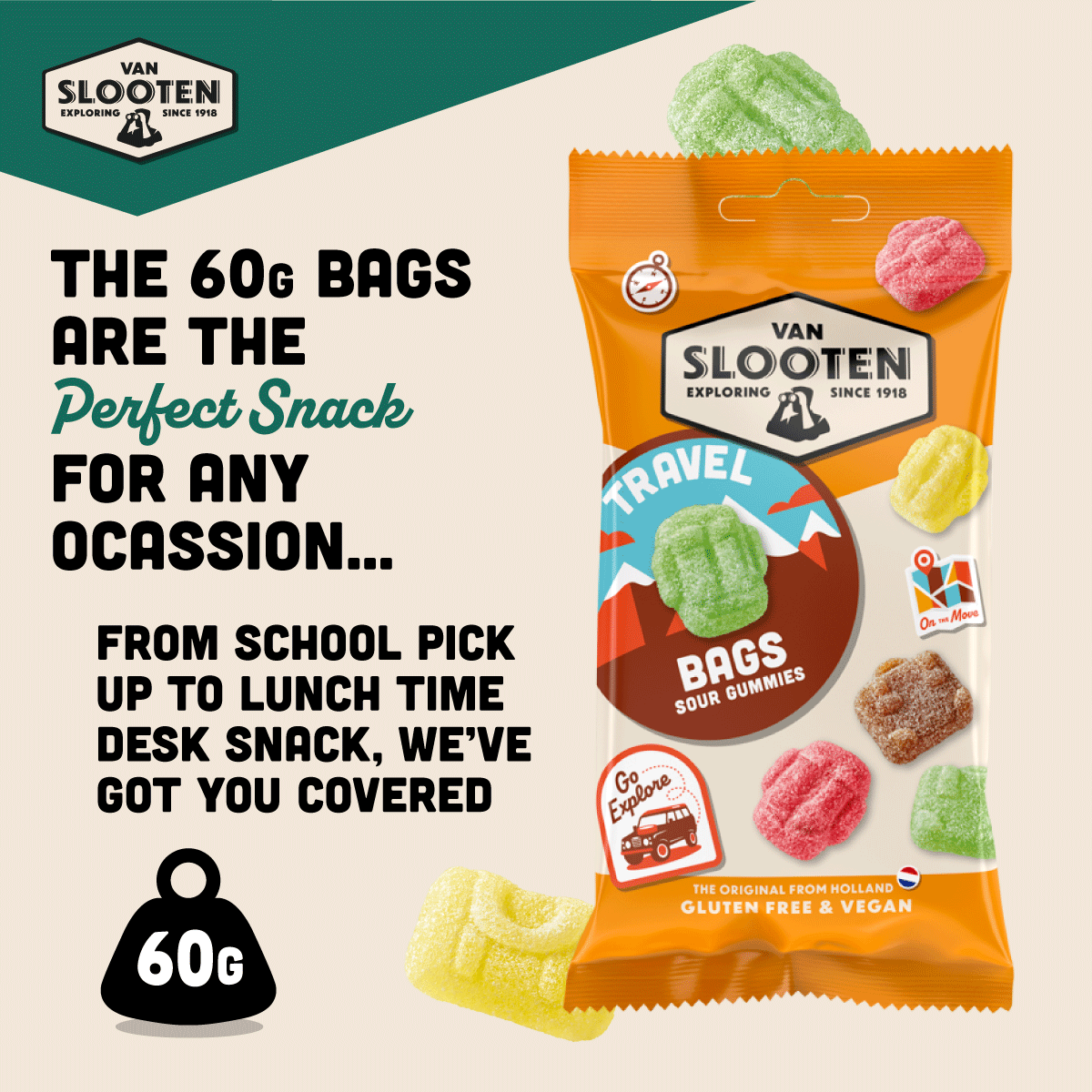 Travel Bags Gift Box (12 x 60g Bags)