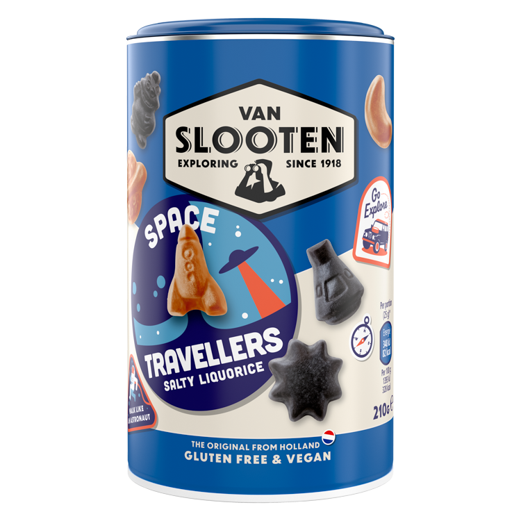 Space Travellers Salty Liquorice 210g
