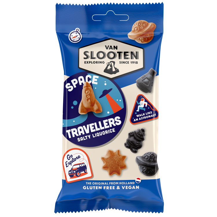 Space Travellers Salty liquorice 60g