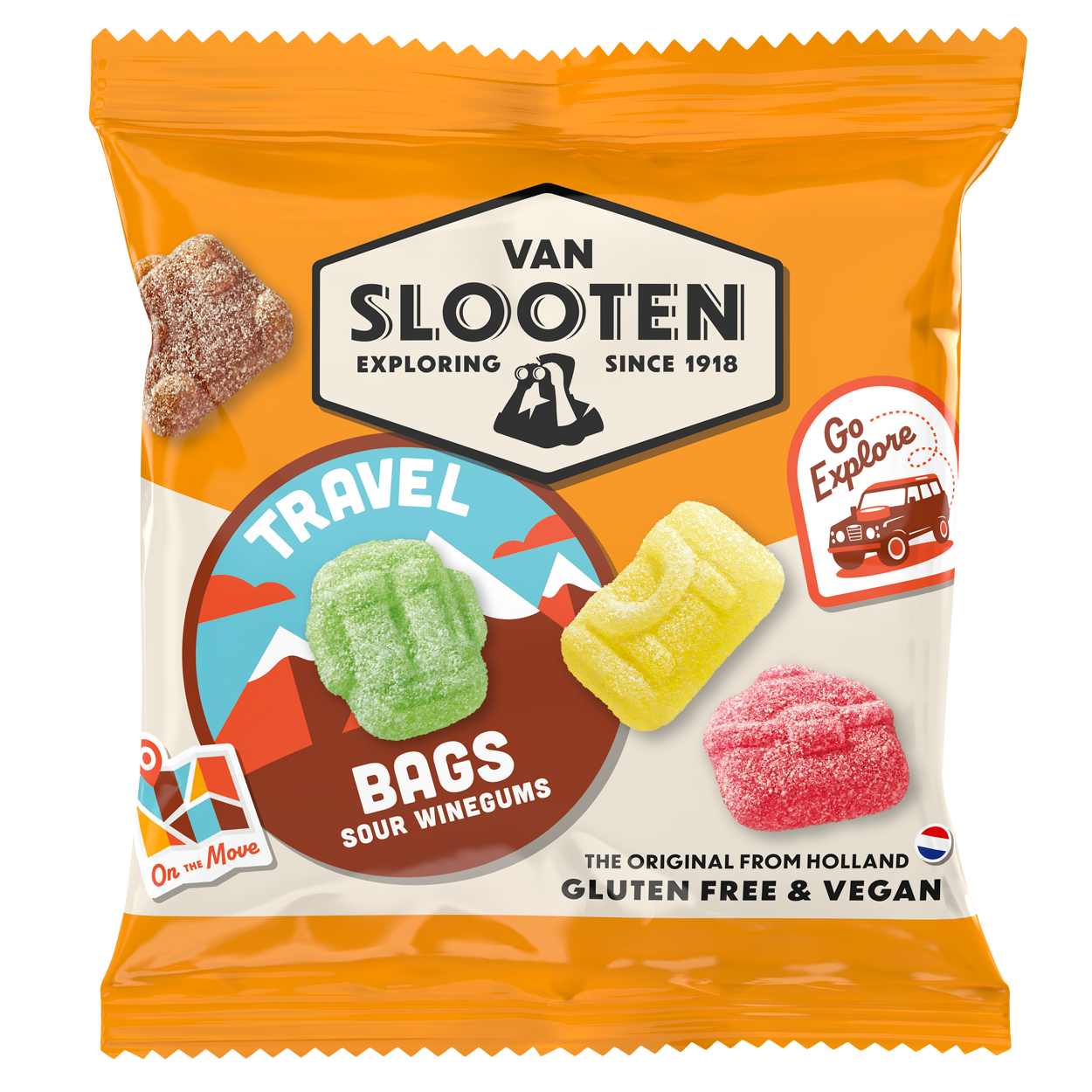 Travel Bag Sour Fruit Wine Gums 20g