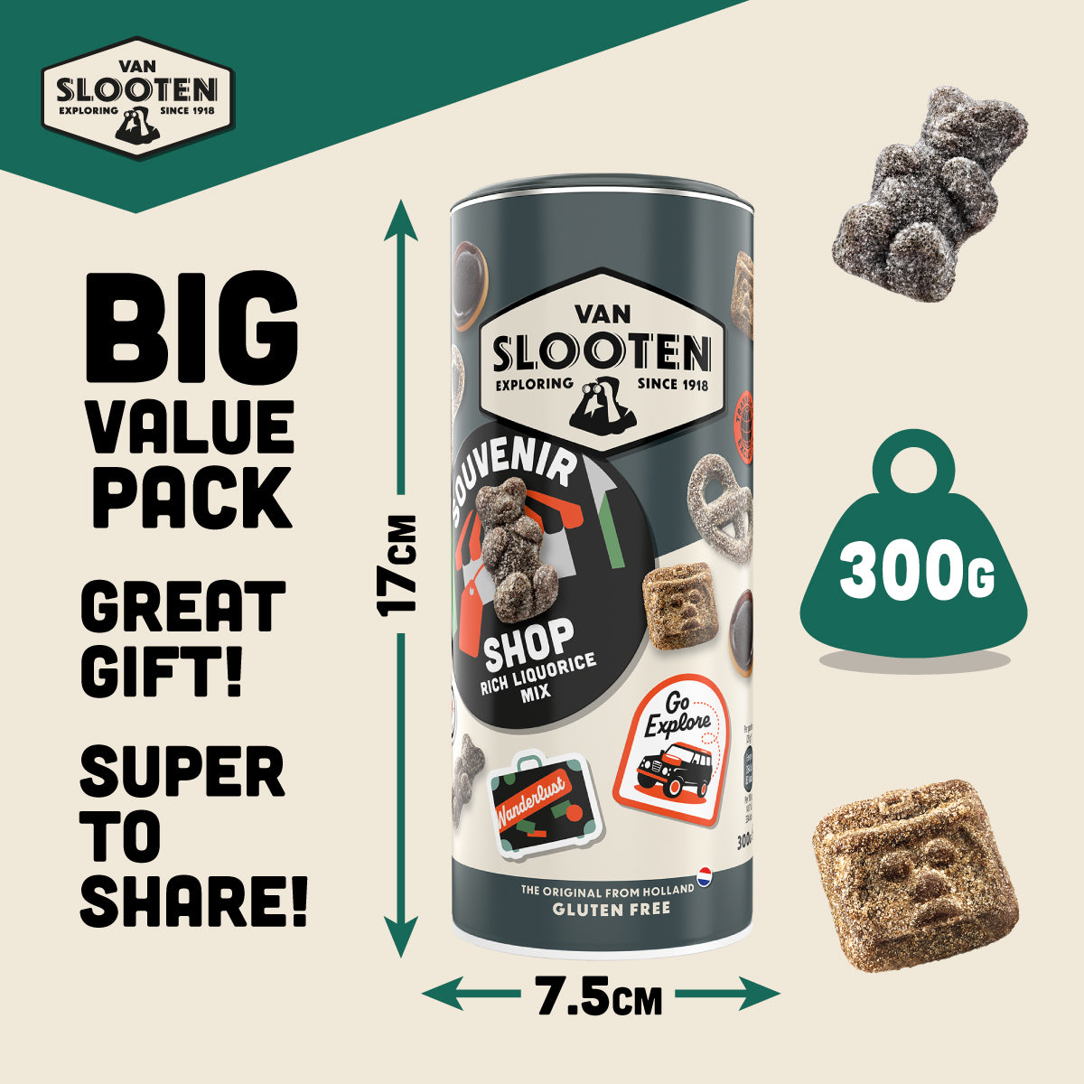 Souvenirshop Rich Liquorice Mix 300g