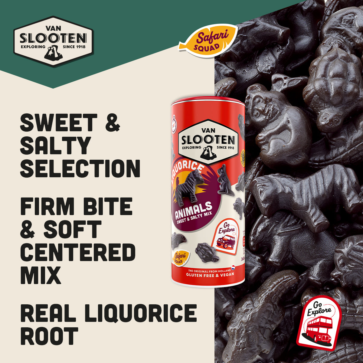 Liquorice Animals Mix of Sweet & Salty 360g