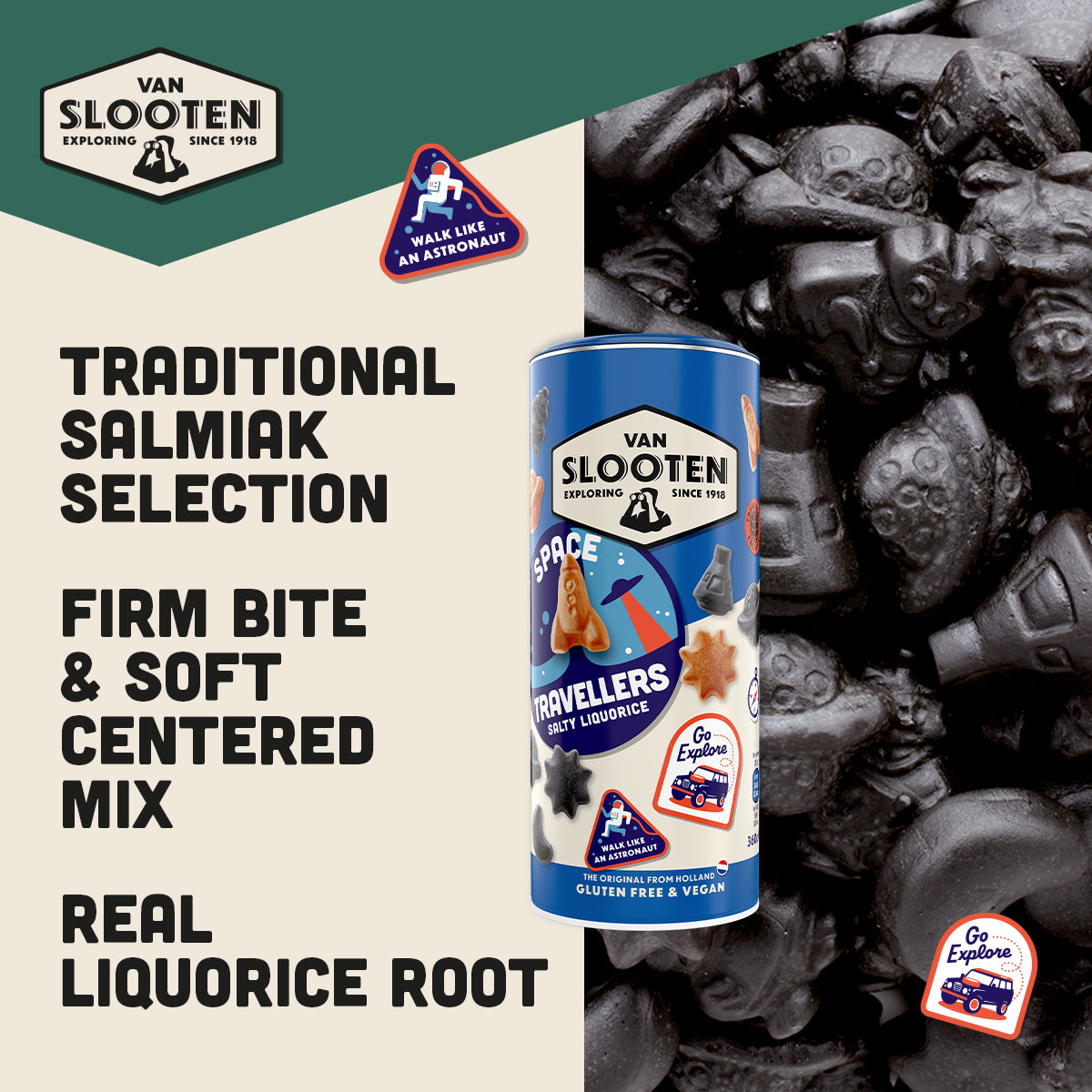 Space Travellers Salty Liquorice 360g