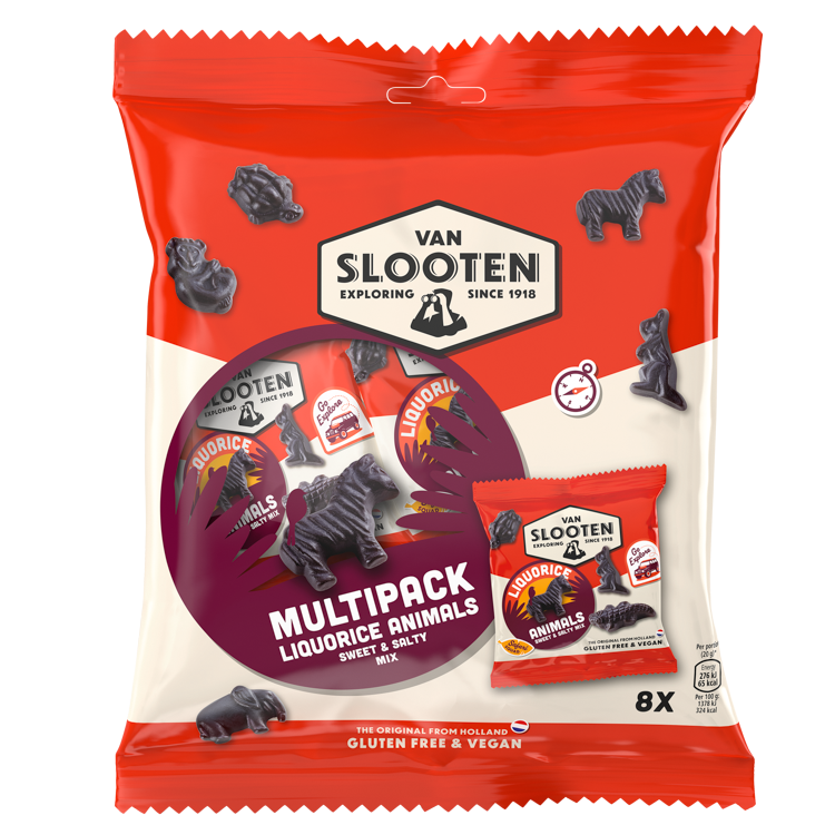 Liquorice Animals Multibag 8x20g
