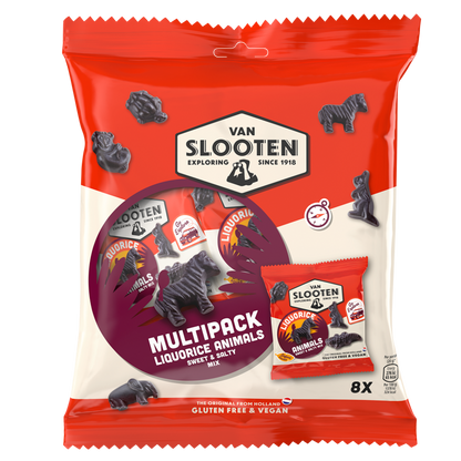 Liquorice Animals Multibag 8x20g