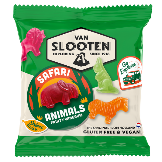 Safari Animals Fruity Gummies 20g Snack Bag