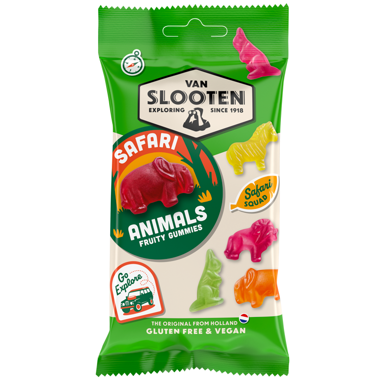 Safari Animals Gift Box (12 x 60g Bags)
