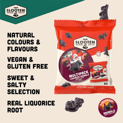 Liquorice Animals Multibag 8x20g