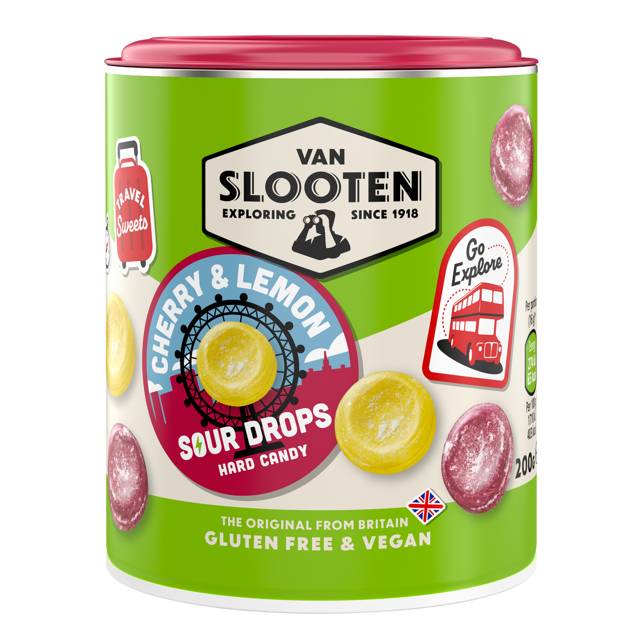 Sour Cherry Lemon Drops 200g