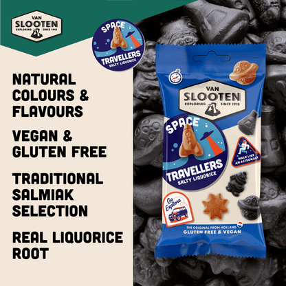 Space Travellers Salty liquorice 60g