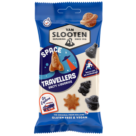 Space Travellers Salty liquorice 60g