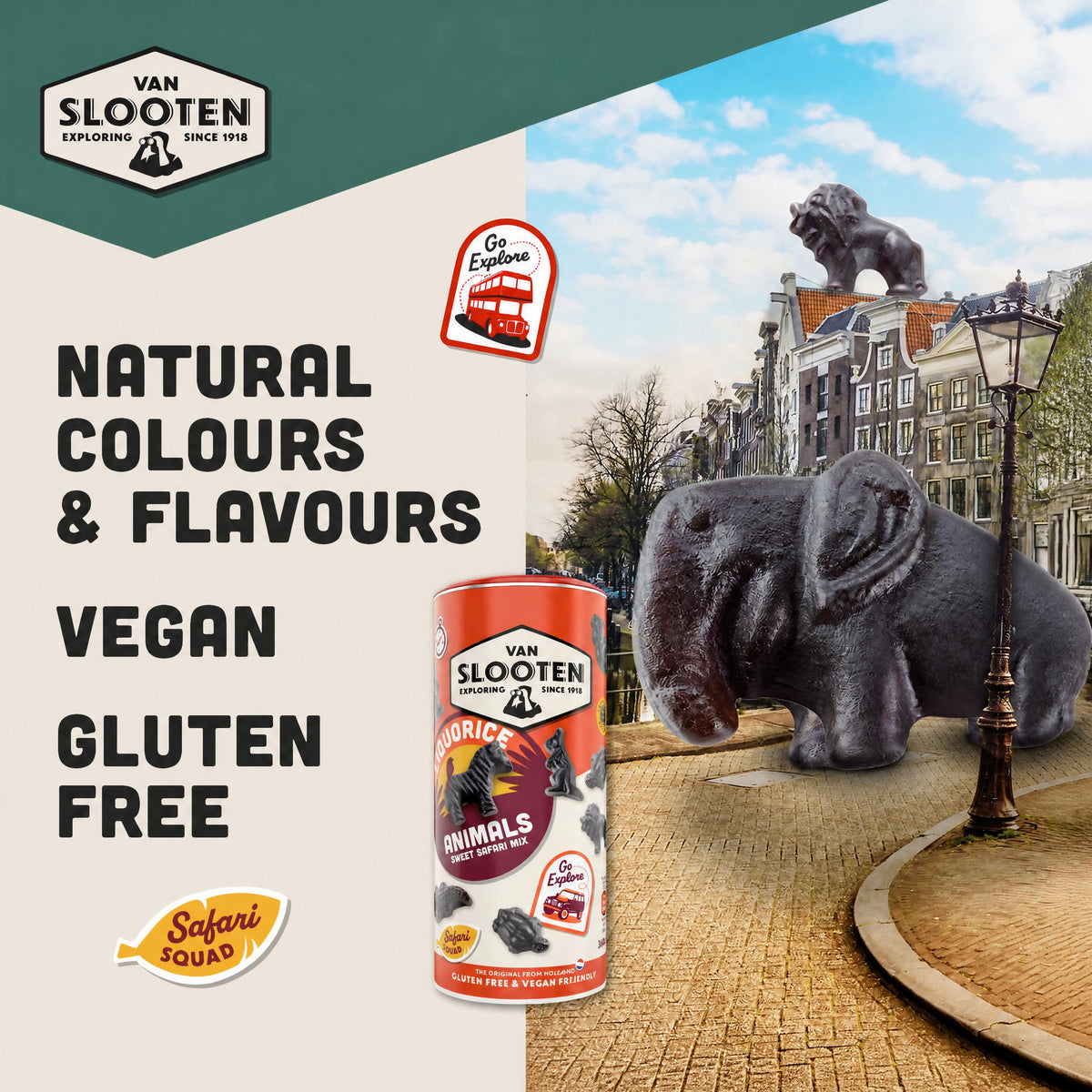 Liquorice Animals Sweet Safari Mix 360g