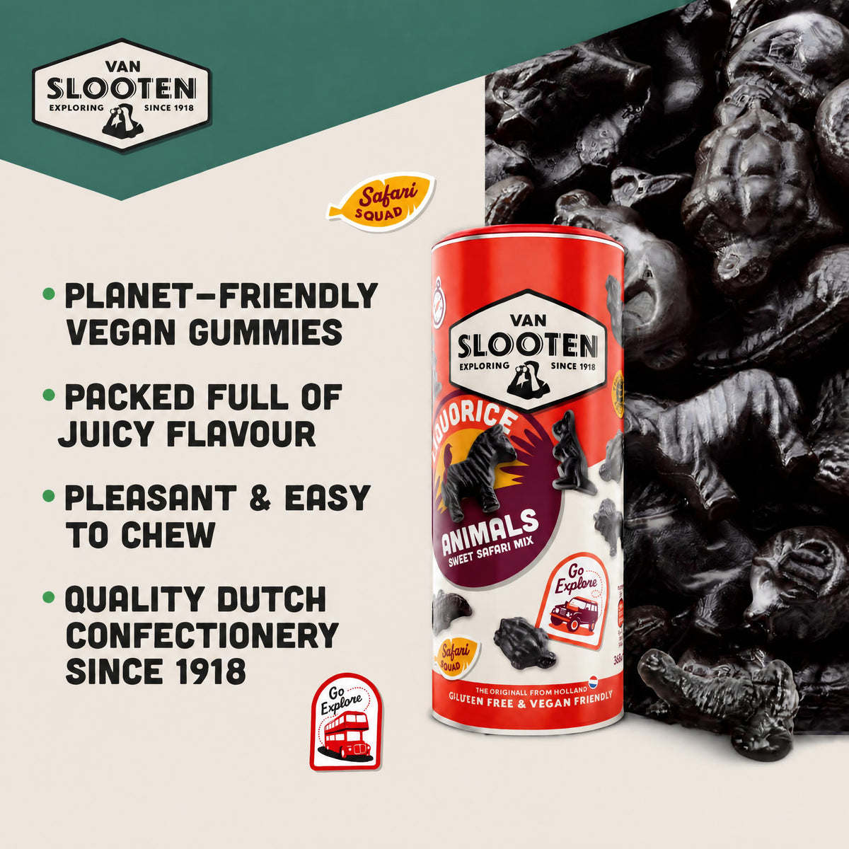 Liquorice Animals Sweet Safari Mix 360g