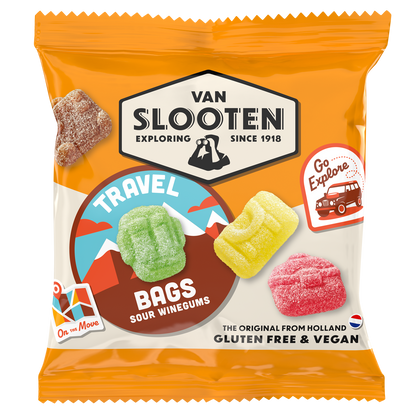 Travel Bag Sour Fruit Wine Gums 20g