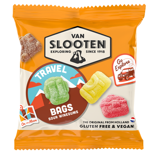 Travel Bag Sour Fruit Wine Gums 20g