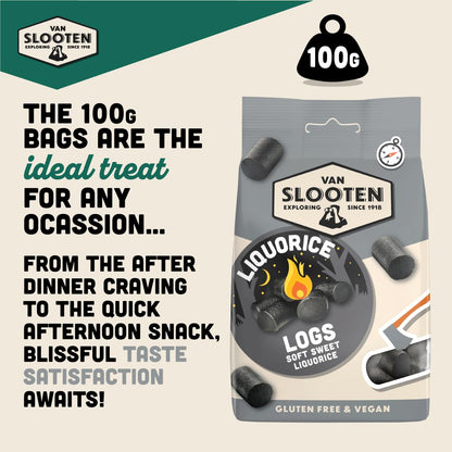 Liquorice Logs 100g (Soft Liquorice)