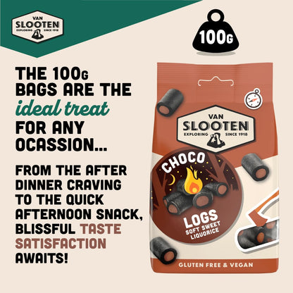 Choco Logs 100g (Soft Liquorice)
